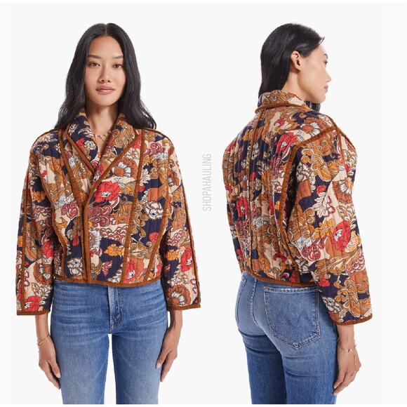 MOTHER Jeans The Big Time Bound Floral Retro Jacket - Picture 3 of 16
